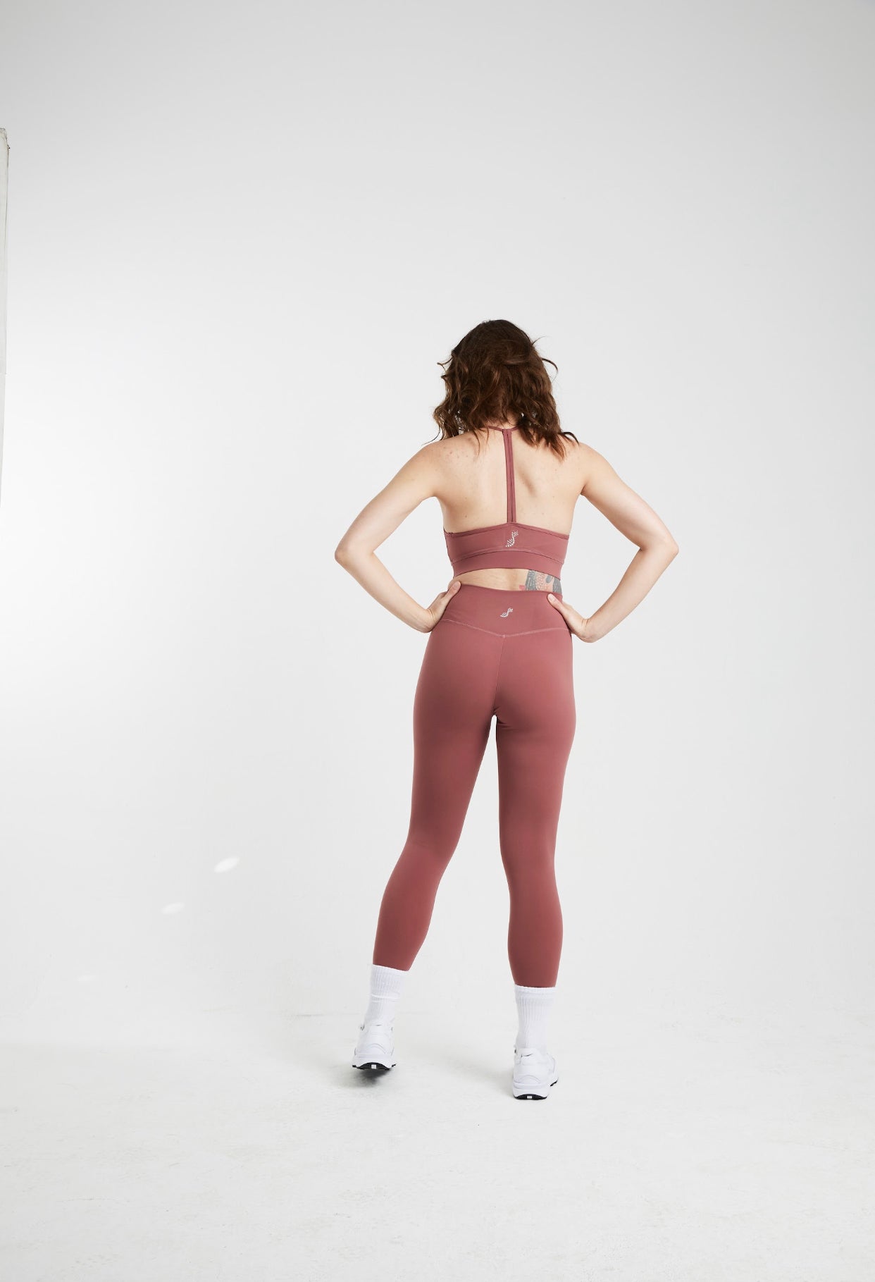 HIGH WAISTED LEGGINGS- MAUVE