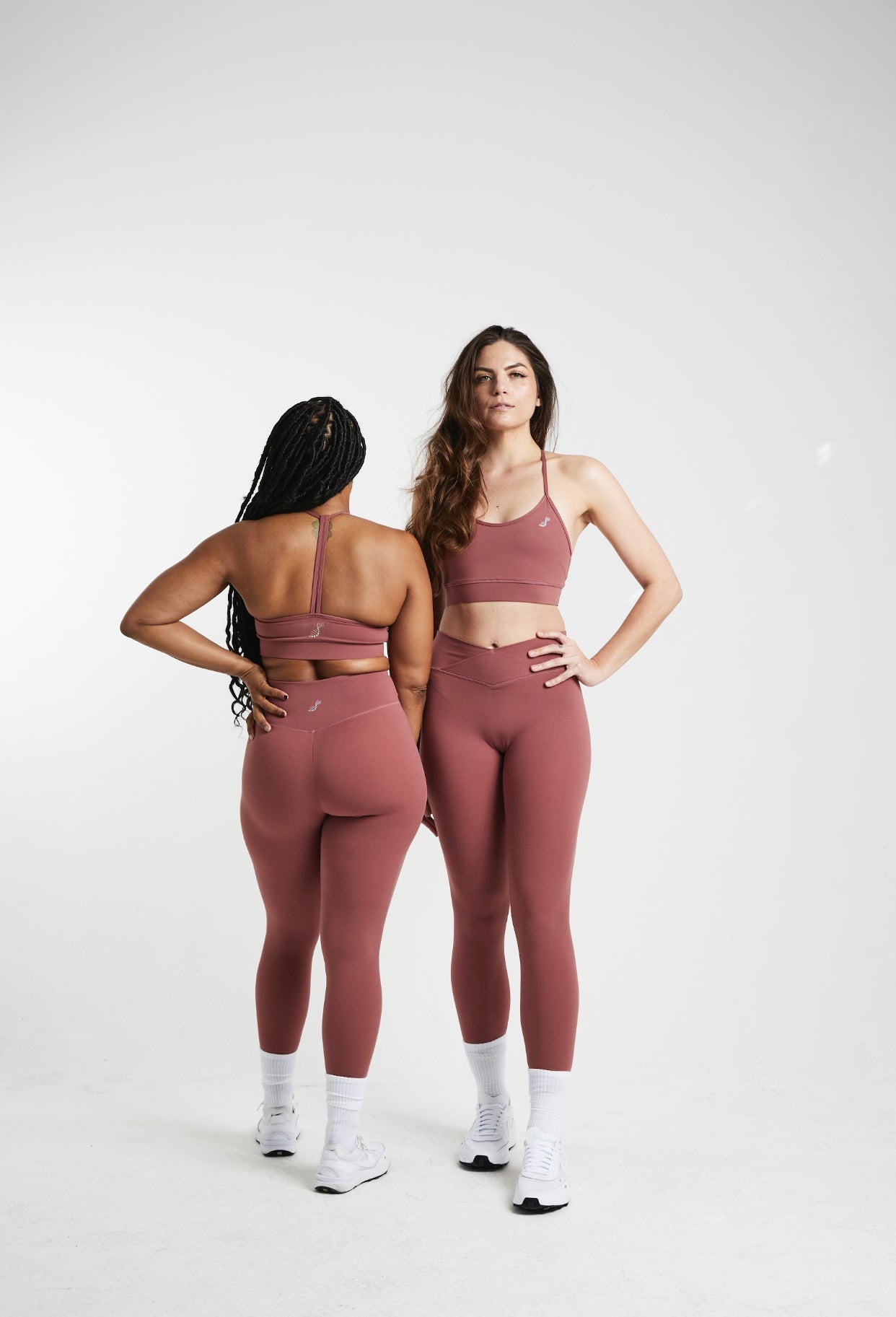 HIGH WAISTED LEGGINGS- MAUVE