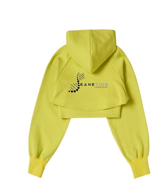 JXH Doubled-layer Cropped Hoodie